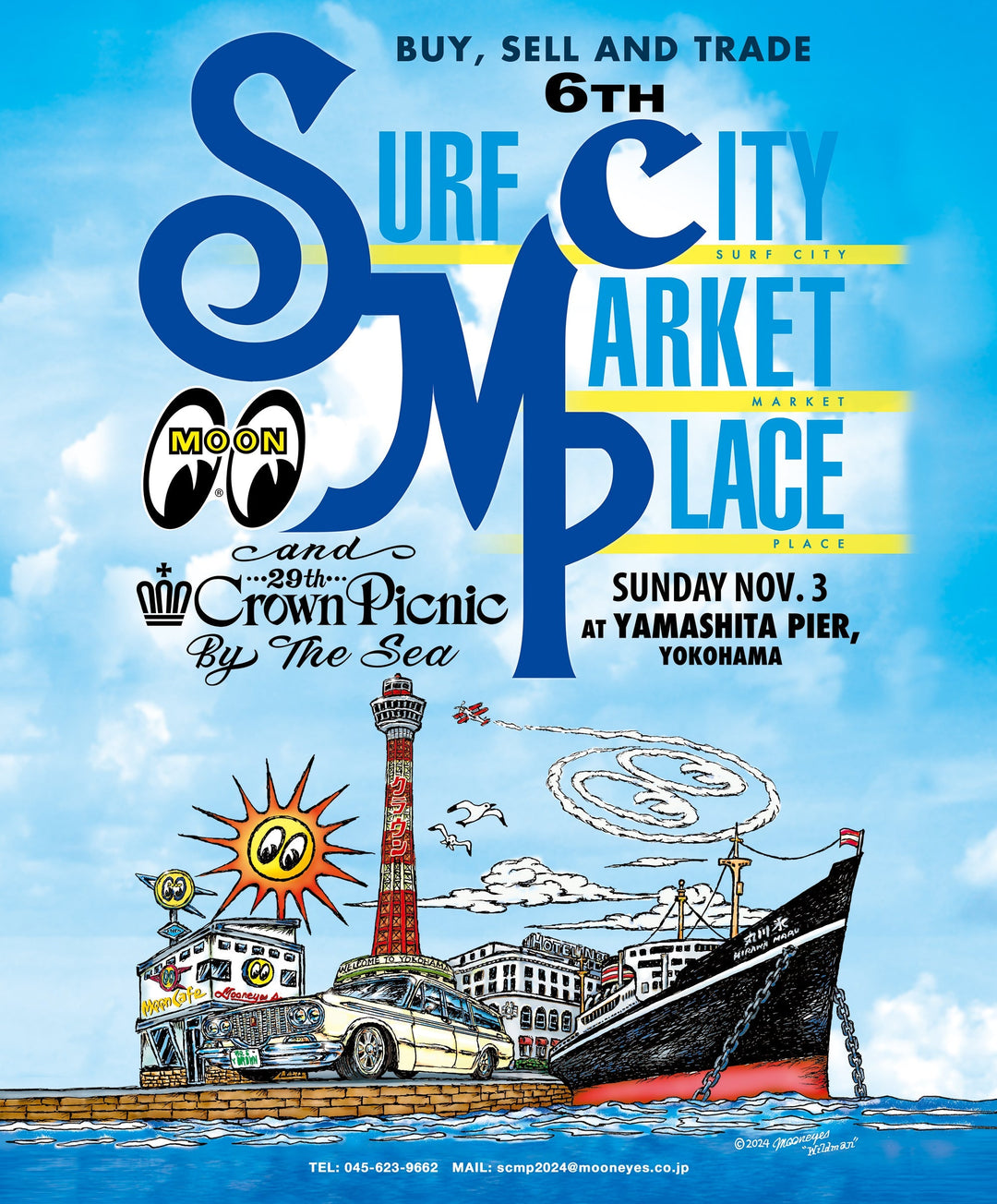 11/3開催! MOONEYES Surf City Market Place